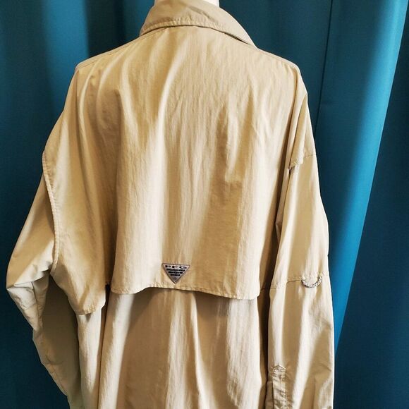 PFG Columbia long sleeve Tan Shirt 2XL - Picture 2 of 8